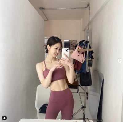'날씨요정' 김가영, 세달간 노력으로 -8kg 감량...탄탄한 복근[TEN★]