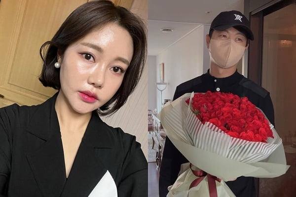 유상무, ♥김연지 위해 장미 99송이 깜짝 선물 "이 멋진 남자 어쩌면 좋지"[TEN★]