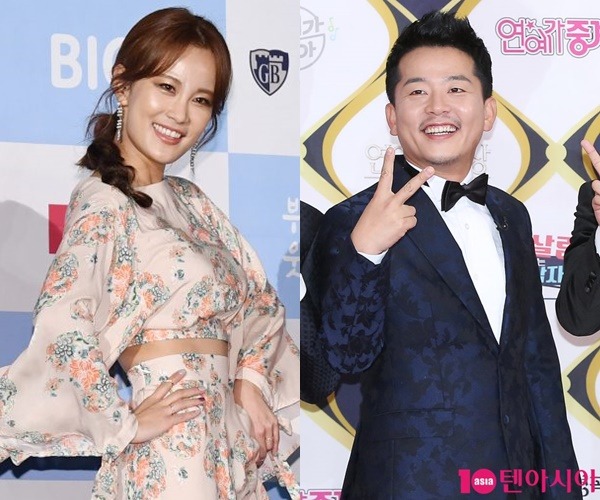 코미디언 김지민, 김준호./사진=텐아시아DB