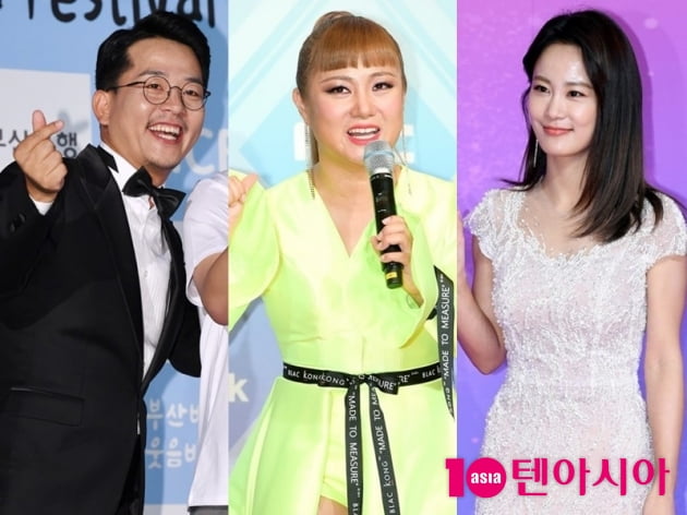 김준호(왼쪽부터), 박나래, 김지민 / 사진=텐아시아DB