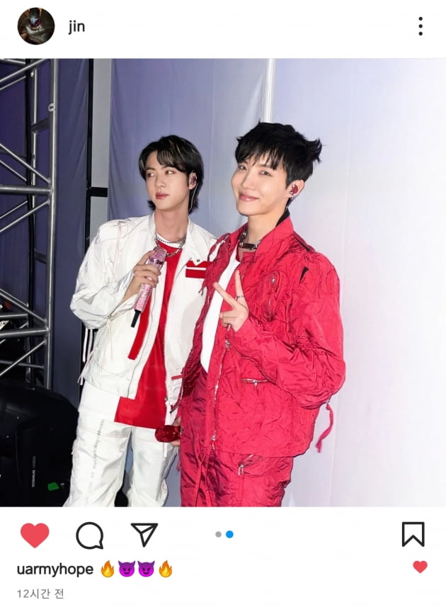 방탄소년단 진과 팬들이 함께한 라스베이거스 2일차 콘서트 사진 공개