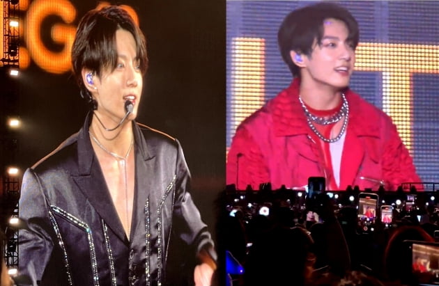 방탄소년단 정국 美콘서트서 전광판 찢은 '남신 강림 비주얼...'팬심 저격'
