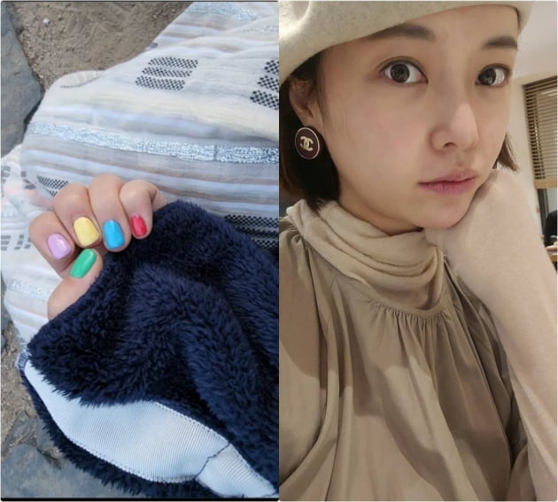 황정음, 손톱에도 봄이 왔네…출산 후 자기관리에 푹 빠진 근황 [TEN★]