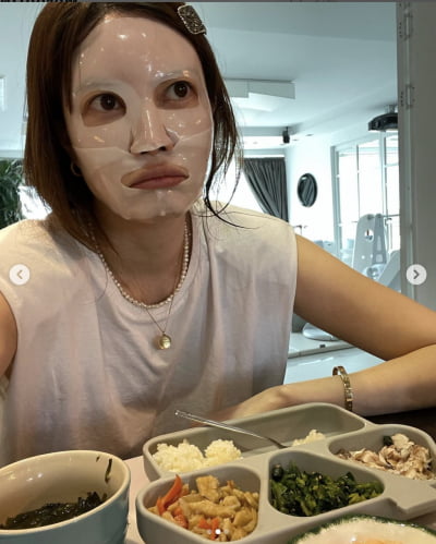 양미라 子, 밥 거부할만하네…아침부터 부담스러운 비주얼 [TEN★]