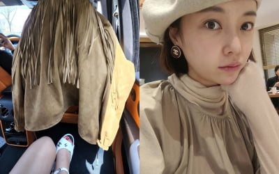 '이영돈♥' 황정음, 명품 C사 슈즈 신고 차 뒷좌석에서 신난 애둘맘 "봄봄봄" [TEN★]