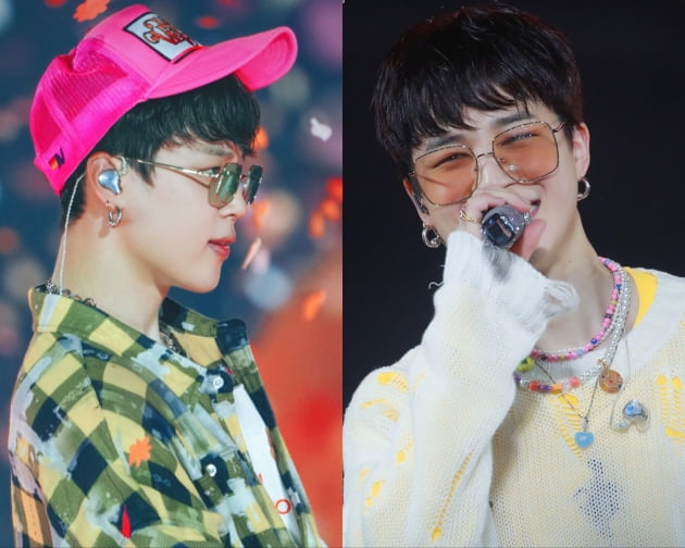 방탄소년단 지민, 'PDT' 라스베이거스 3일차 주인공...큐티·섹시·러블리 '베이비 모찌'