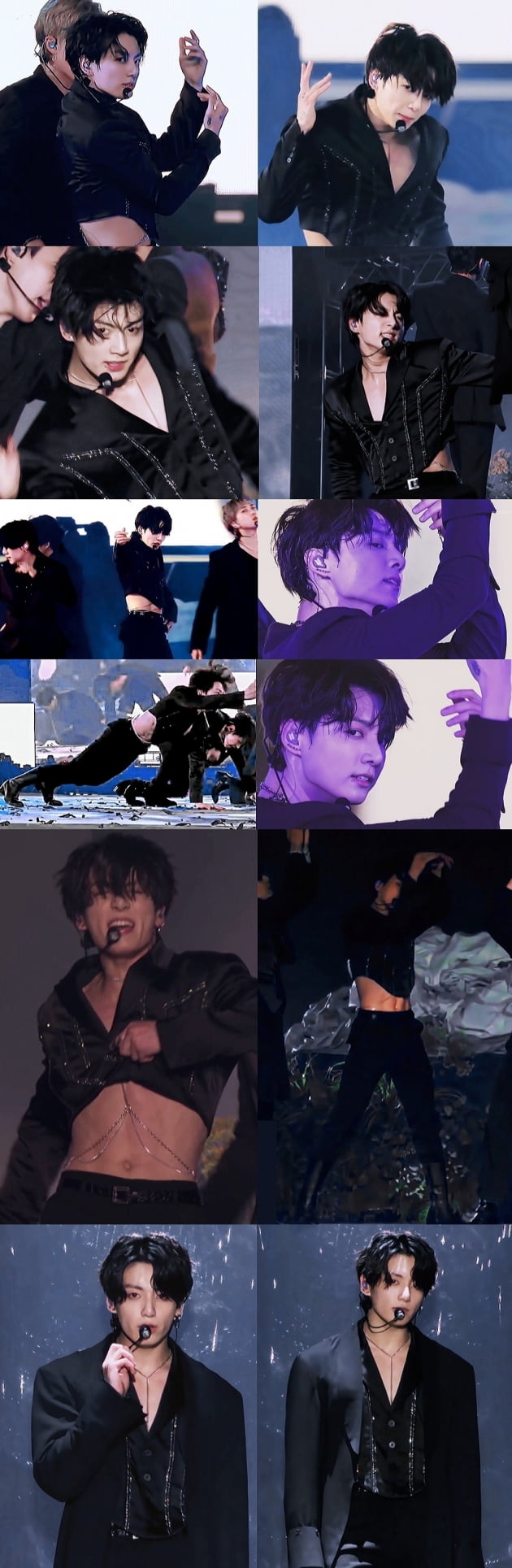 방탄소년단 정국 美콘서트, 잔뜩 성난 복근...53개국 실트+170만 언급량