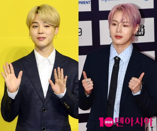 방탄소년단 지민(왼쪽), 하성운 / 사진=텐아시아DB