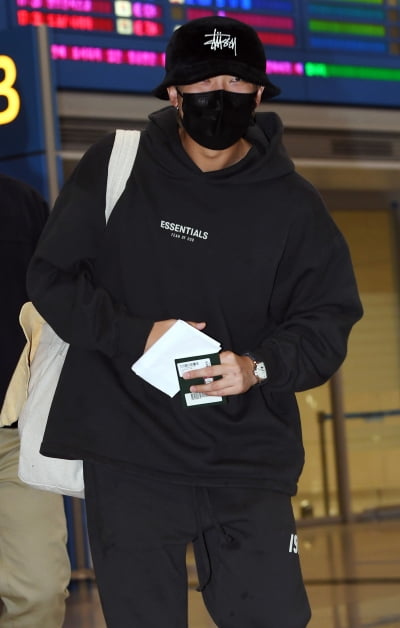[TEN 포토] 방탄소년단 RM '귀여운 벙거지모자'