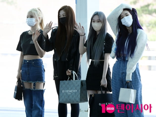 [종합] 에스파, 美 코첼라 접수 위해 출국…헤어 스타일 변신 눈길