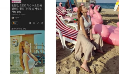 '복귀' 홍진영, 빌보드 "어찌 이런일이"...월드 디지털 송 차트 인[TEN★]