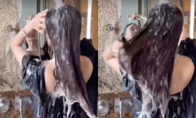 양미라, 원피스 입고 샤워를?…진주 목걸이까지 착용 [TEN★]