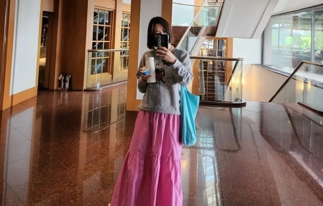 '이영돈♥' 황정음, 62kg인데 청바지가 안 들어가는 애둘맘 "그날까지 화이팅"[TEN★]