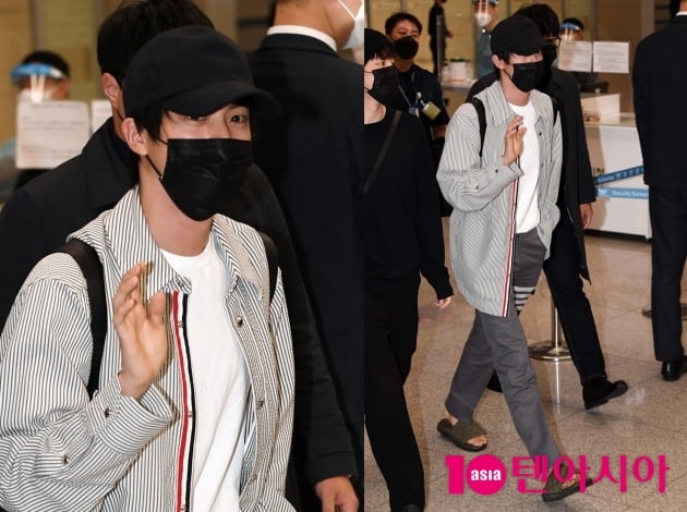 [TEN 포토+] 방탄소년단 '미국 콘서트 마치고 화려한 입국길'