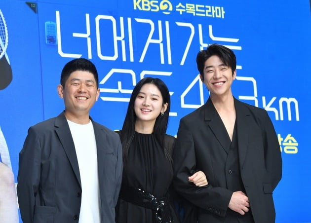 '너가속' 조웅 감독, 배우 박주현, 채종협/사진제공=KBS