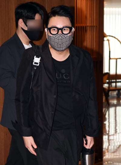 [TEN 포토] 이상민 '블랙으로 화려하게'(박군 한영 결혼식)