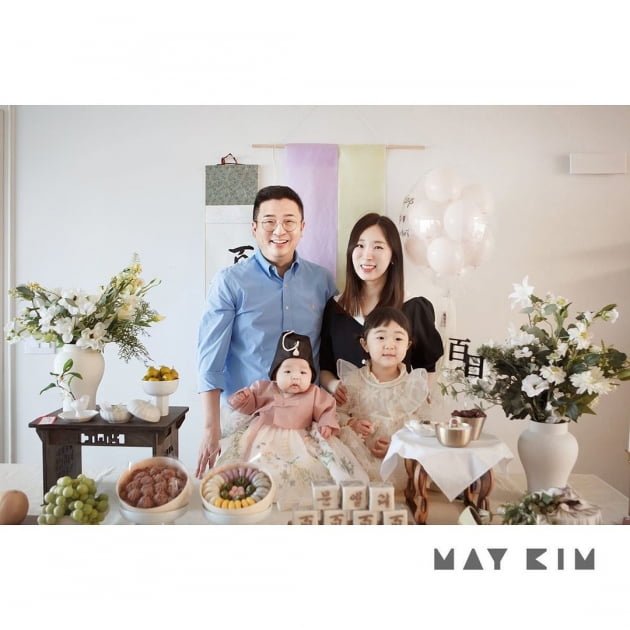 '세무사♥' 이지혜, 둘째 딸 백일상 셀프로 차린 실력 "차분하고 고급져" 자찬 [TEN★]