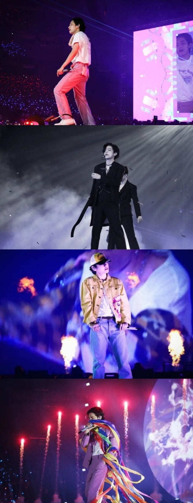 방탄소년단 뷔, 인스타그램 사진 대량 방출....LV콘서트 추억 공유