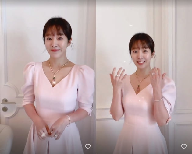 한지민, 동화속 공주님 상큼 발랄...사랑스러운 핑크빛[TEN★]