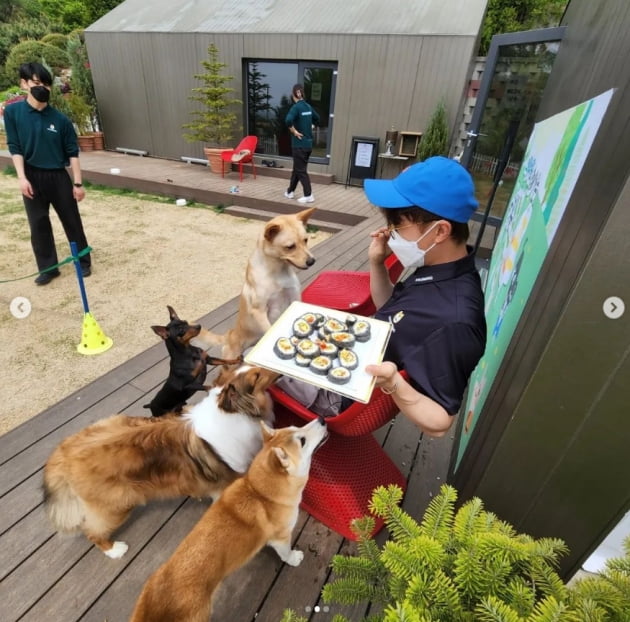 '이솔이♥' 박성광, 자격증 실력으로 만든 김밥 ...환장하고 먹네[TEN★]