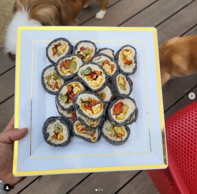 '이솔이♥' 박성광, 자격증 실력으로 만든 김밥 ...환장하고 먹네[TEN★]