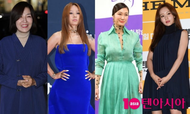 서이숙, 이효리, 변정수, 김아중./사진=텐아시아DB