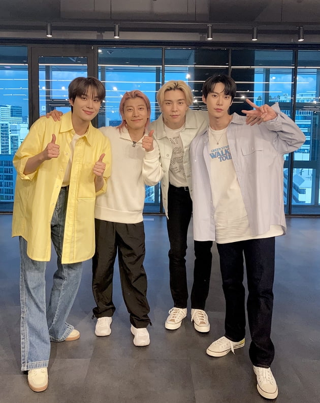 정우, 곽윤기, 쟈니, 도영(왼쪽부터) /사진제공=SM엔터테인먼트
