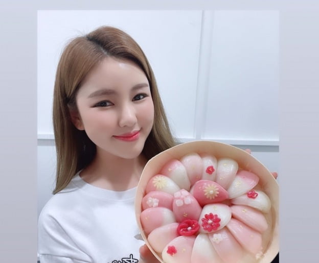 '44kg' 송가인, 선물 받은 떡 자랑…보기만 해도 예쁜데 안 먹을 수 없지[TEN★]