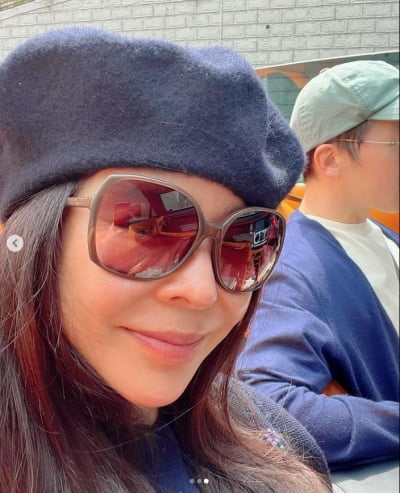 이혜영, 스포츠카 타고 남편과 행복한 데이트...상쾌한 바람[TEN★]