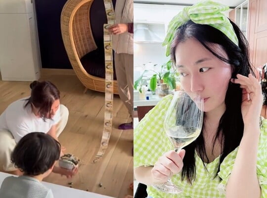 김미려, 母 생일에 현금 다발 케이크 선물 "엄마가 용돈 다시 내게 입금" [TEN★]