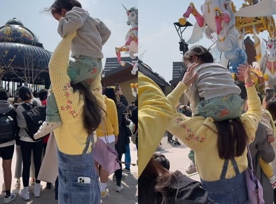 '사업가♥' 이시영, 5살 아들 목마+달리기까지…믿을 수 없는 근력  [TEN★]