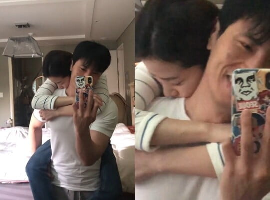 김재우, ♥조유리 아기처럼 업어서 재우네…알고보면 찐 사랑꾼 [TEN★]