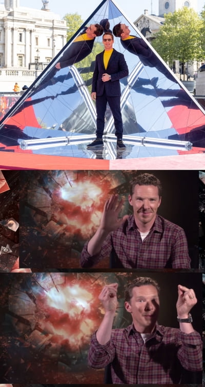 [종합] "어마어마한 재미"…'멀티버스'로 새 챕터 연 '닥터 스트레인지2', 베네딕트 컴버배치의 자신감