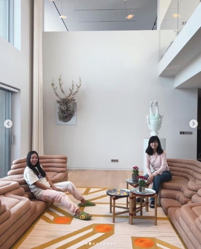 '홍콩댁' 강수정, 오랜만에 이혜영 언니와의 만남...집에오니 사진백장[TEN★]