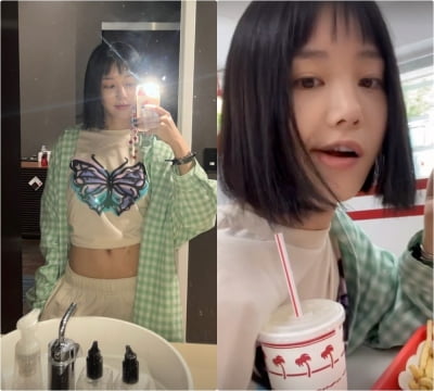 '33살' 이유비, 배앓이 하기 좋은 패션…야무진 햄버거 '먹방' [TEN★]