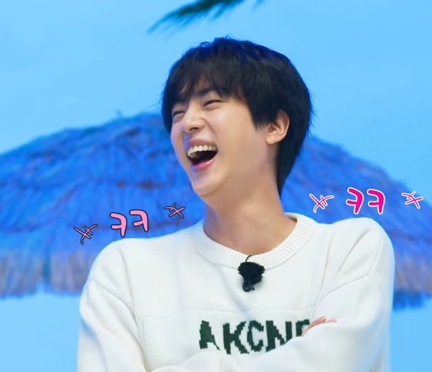 방탄소년단 진의 '천재만재 월드와이드 지니어스' 인더섬 게임 로고만들기
