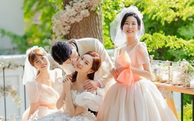 '1살 연하♥' 서영, 웨딩화보 공개…화끈한 스킨십 '꿀 뚝뚝'