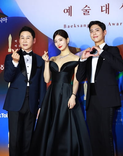 [TEN 포토] 신동엽-수지-박보검 '백상예술대상 3mc'