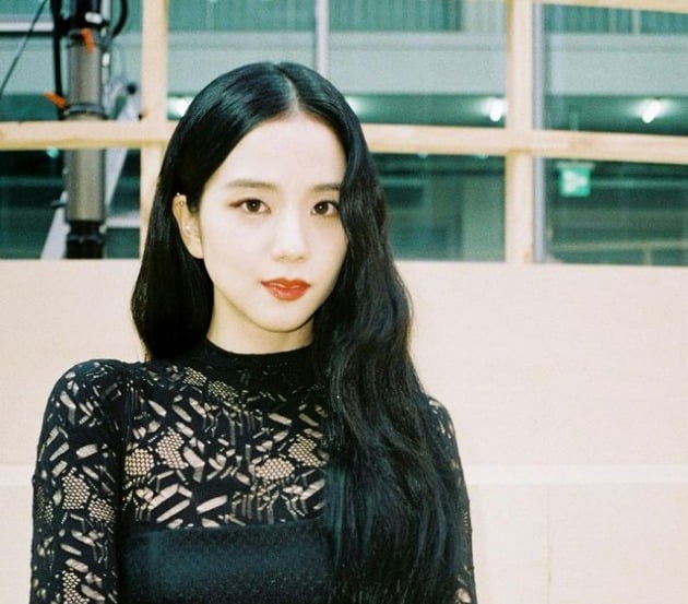 블랙핑크 지수, 명품 D사 시스루 의상 입고…무보정 필름 사진 아닌 그림[TEN★]