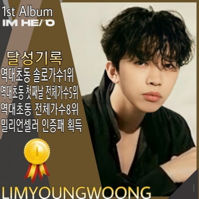 백현 누른 임영웅, 앨범 초동 110만장 돌파로 역대 솔로 1위