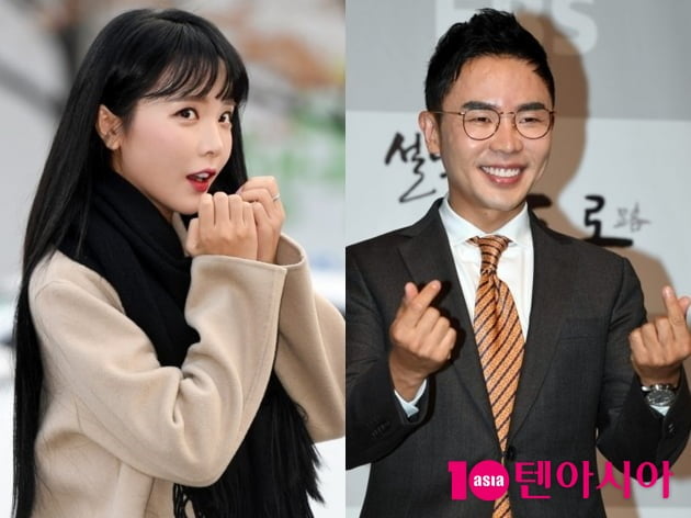 트로트 가수 홍진영(왼쪽), 스타 강사 설민석./사진=텐아시아DB