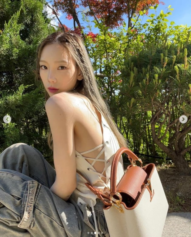 태연, 옆트임 패션으로 속살 그대로...미모가 블링블링[TEN★]