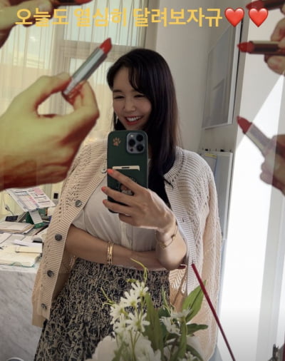 장영란, 갈수록 예뻐지는 '애둘맘'…"달려보자" [TEN★]