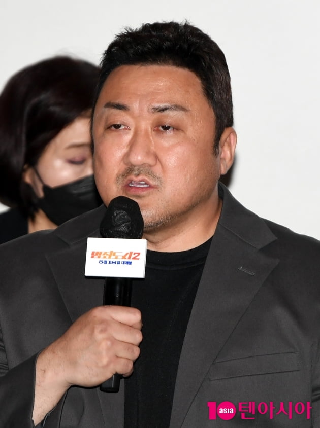 [TEN 포토] 마동석 "범죄도시1편 나오기전에 8편까지 생각해놓았다"