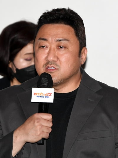 [TEN 포토] 마동석 "범죄도시1편 나오기전에 8편까지 생각해놓았다"