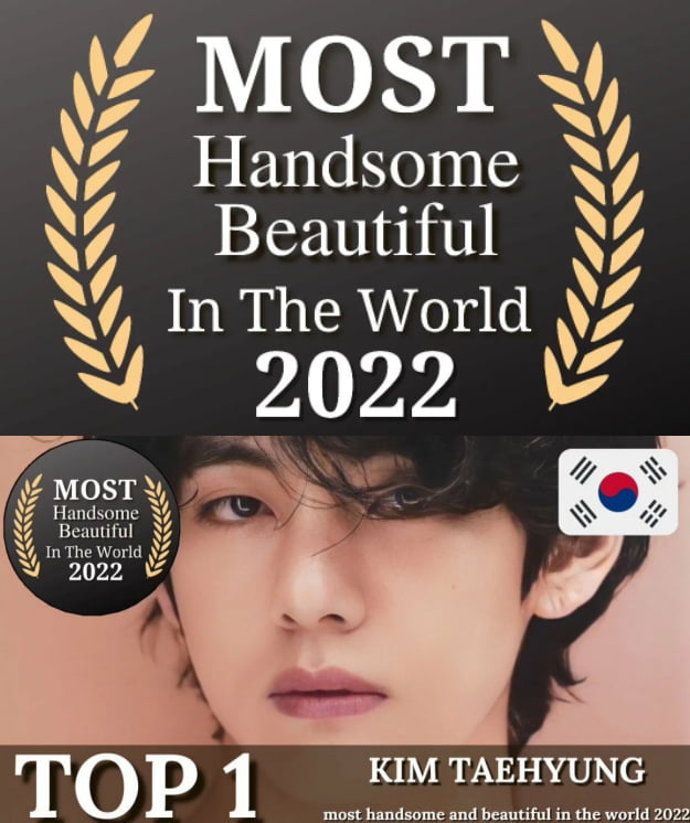방탄소년단 뷔, 2022년 세계 최고 미남 1위