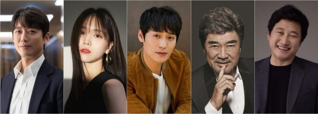 남궁민, 김지은, 최대훈, 이덕화, 박진우./사진=각 소속사 제공