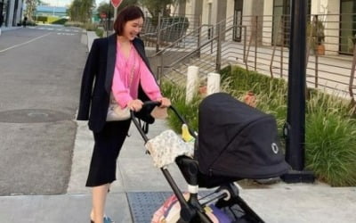 '재미교포♥' 박은지, 출산붓기 다 빠졌네…美서 육아에 전념[TEN★]