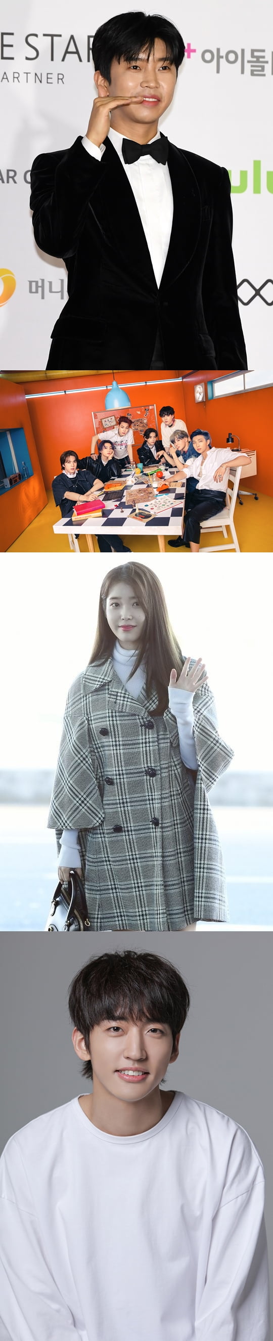 임영웅, 방탄소년단, 아이유, 이승윤 /사진=텐아시아 DB, 빅히트 뮤직