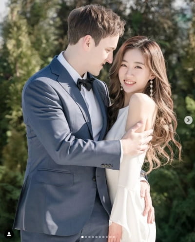 '코인 투자 대박' 기욤 패트리, 미모의 한국 부인 공개...웨딩 스냅 공개[TEN★]